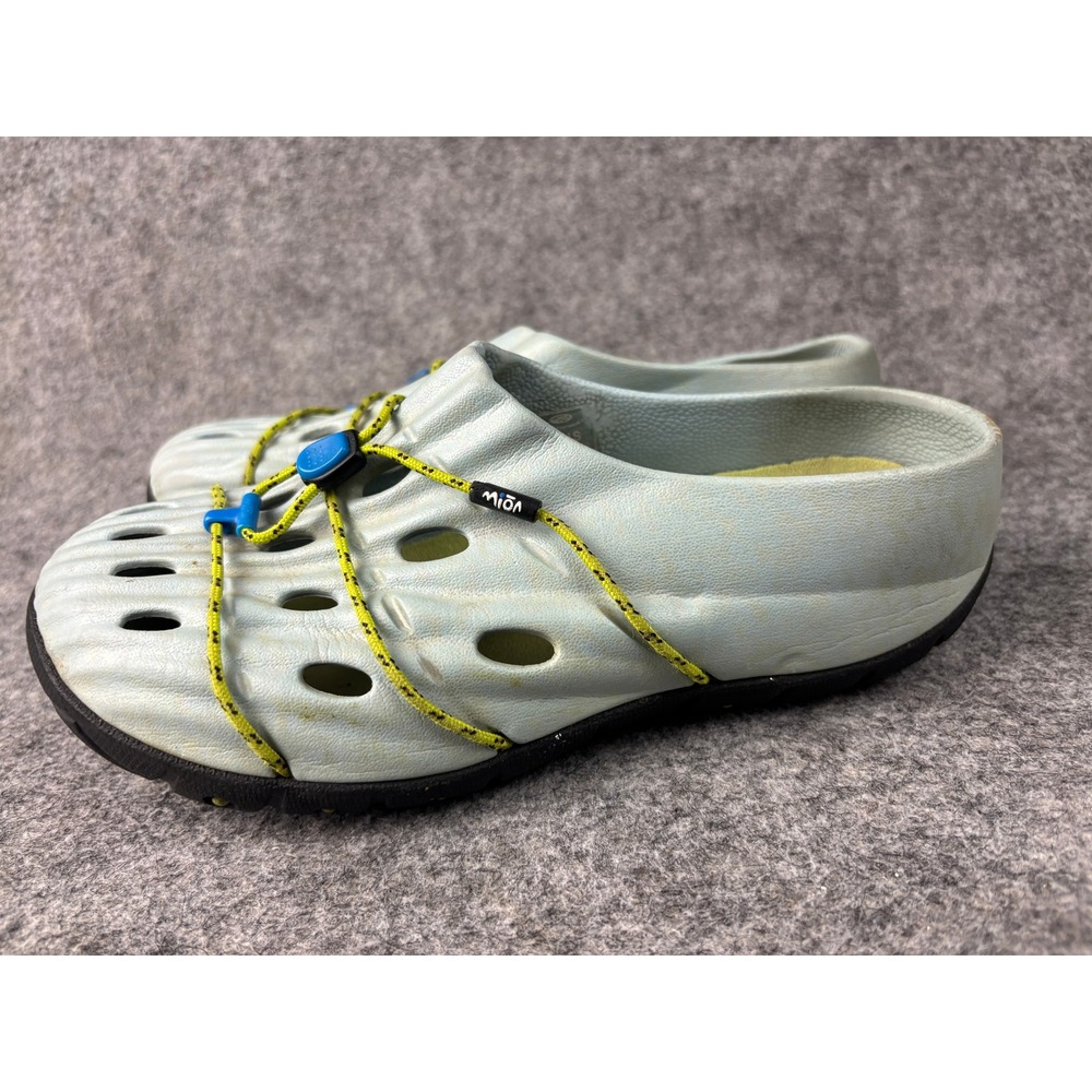 Mion Current Water Shoes Womens 4 Light Blue Ergonomic Perforated Clogs 99947
